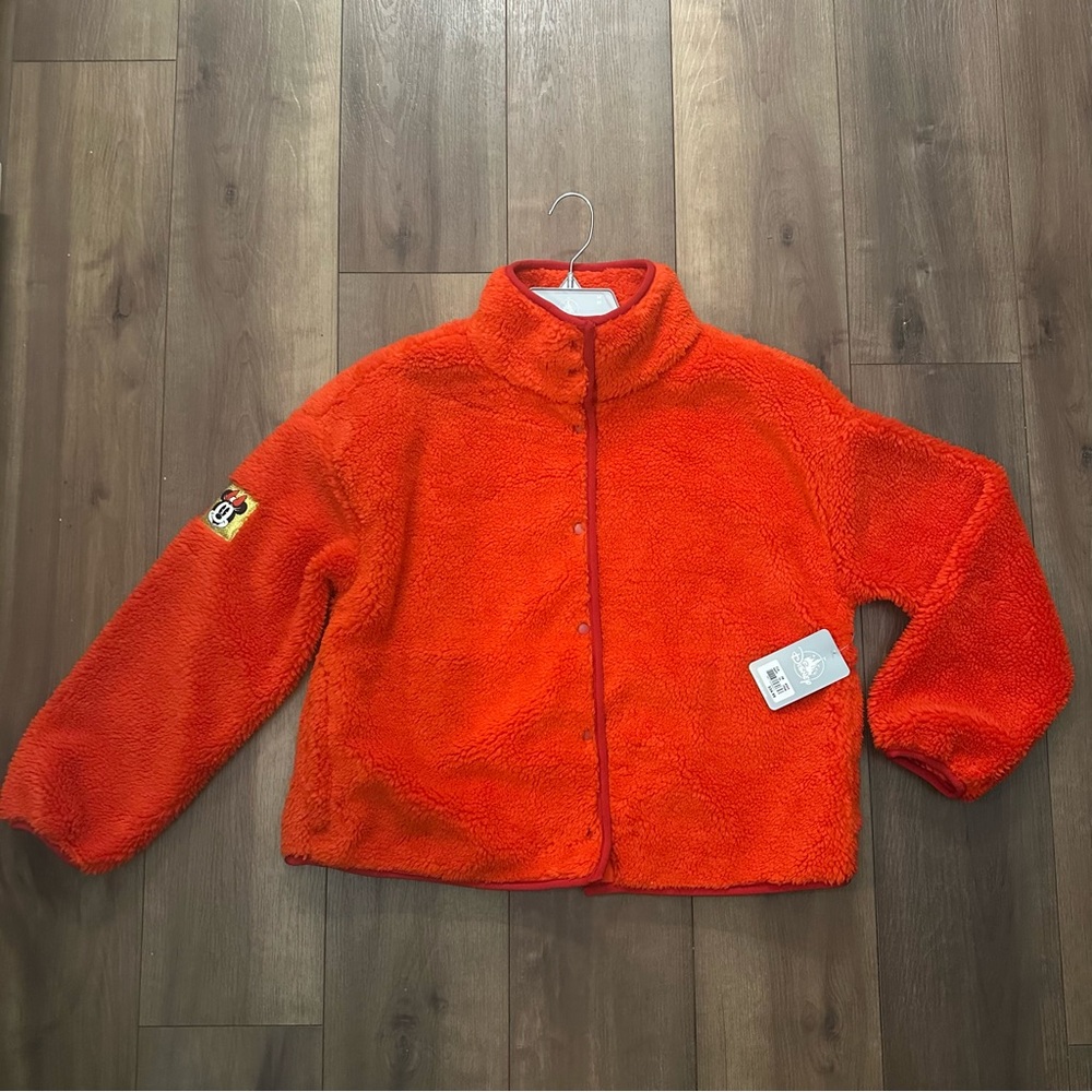 Disney Women’s (M) Red Fleece jacket. Possible to fit as a Kids large too.